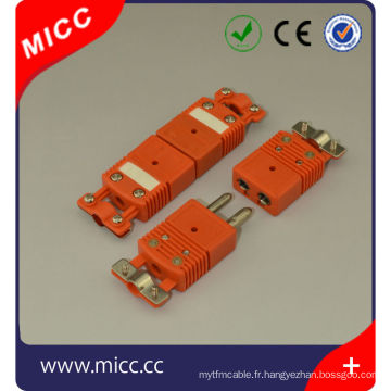 Connecteur thermocouple type N Omega avec pince / connecteur femelle type n